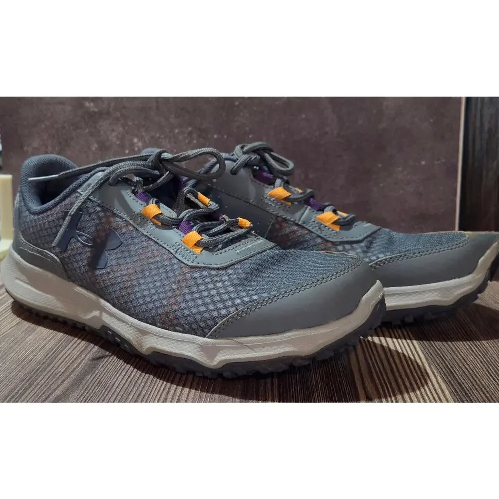 Under Armour Women's Running Shoes Gray Orange Size 8.5 Athletic Sneakers